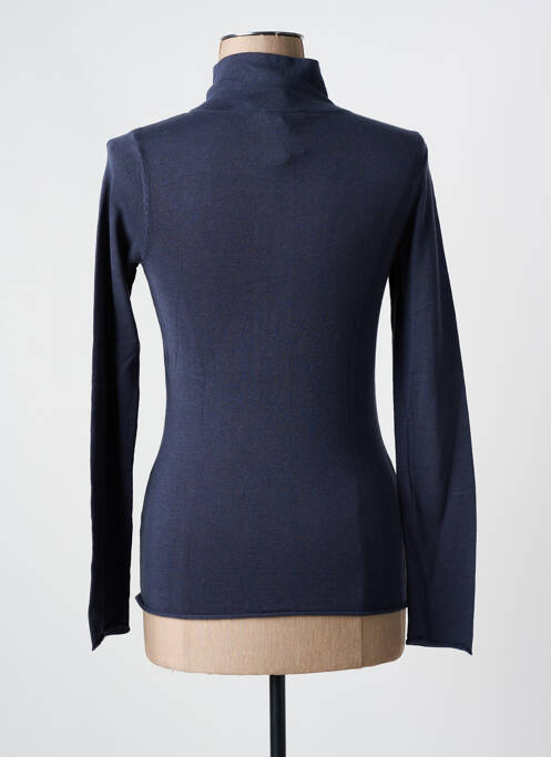 Pulover cu guler înalt albastru YAYA femeie