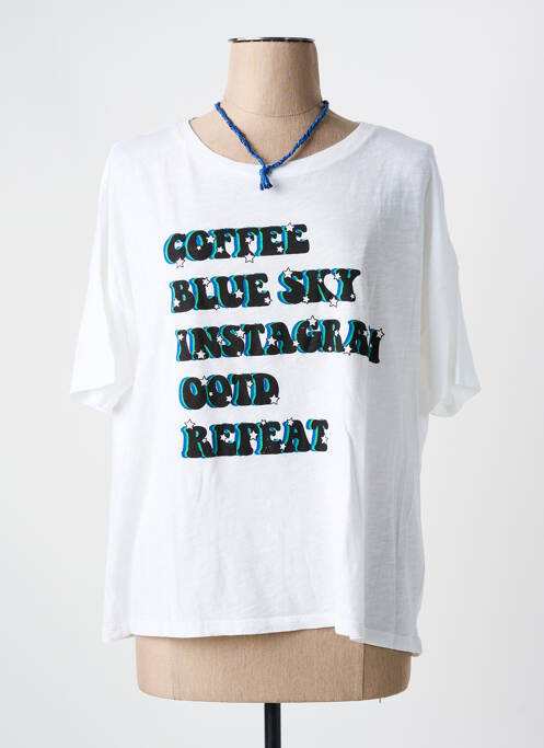 Tricou alb ONE TEE X VERONICA LOUBRY femeie