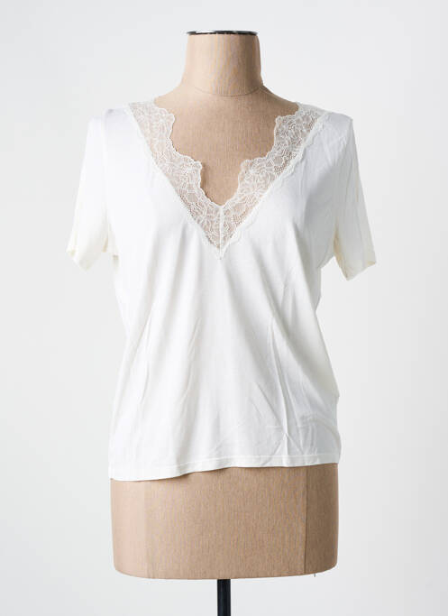 Tricou bej MAJESTIC FILATURES femeie