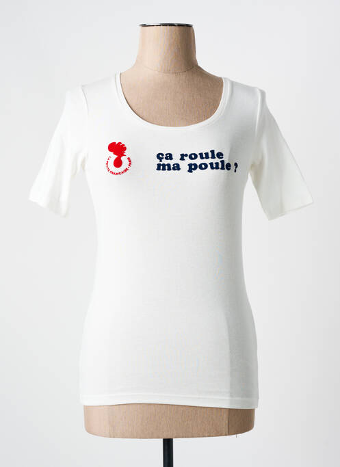 Tricou alb LA PETITE FRANCAISE femeie