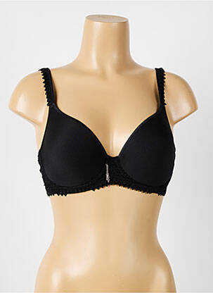 Sutien efect material satinat top sutien modelat negru LOUISA BRACQ femeie