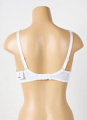Sutien efect material satinat top sutien modelat alb LOUISA BRACQ femeie