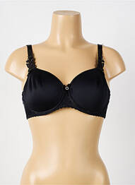 Sutien efect material satinat top sutien modelat negru LOUISA BRACQ femme