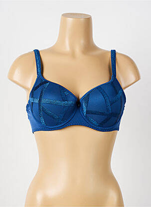 Sutien efect material satinat top sutien modelat albastru LOUISA BRACQ femeie