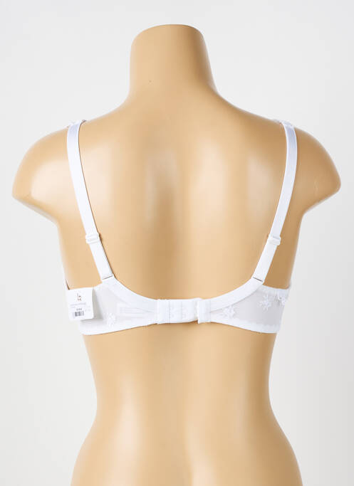 Sutien efect material satinat top sutien modelat alb LOUISA BRACQ femme