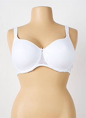 Sutien broderie top sutien modelat alb LOUISA BRACQ femeie
