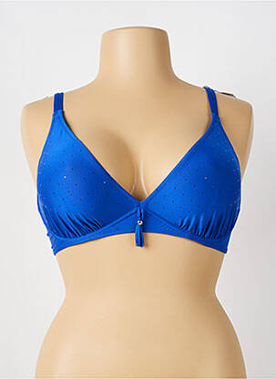 Sutien de costum de baie albastru ANTIGEL femeie