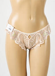 Chilot efect material satinat bej LOUISA BRACQ femme