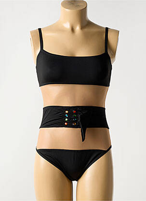 Costum de baie dintr-o singură piesă elasticitate negru NICOLE OLIVIER femeie