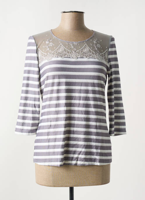 Top/caraco țesătură jersey gri LISE CHARMEL femme