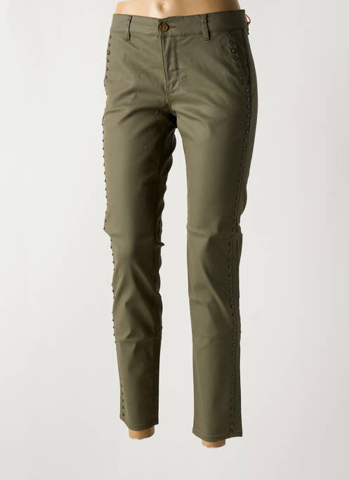 Pantalon chino verde HAPPY femeie
