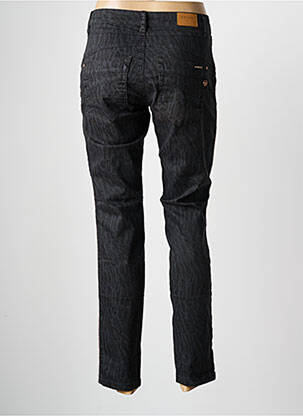 Pantalon slim țesătură poplin mărime normală gri CREAM femeie