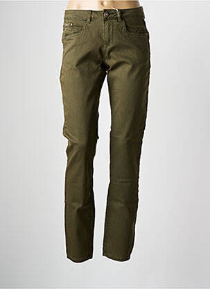 Pantalon drept elasticitate mărime normală verde CREAM femeie