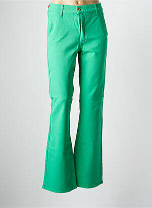 Pantalon evazat elasticitate mărime normală verde HAPPY femeie