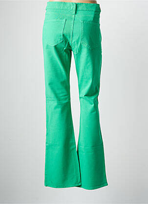 Pantalon evazat elasticitate mărime normală verde HAPPY femeie