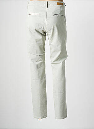 Pantalon chino țesătură poplin mărime normală gri HAPPY femeie