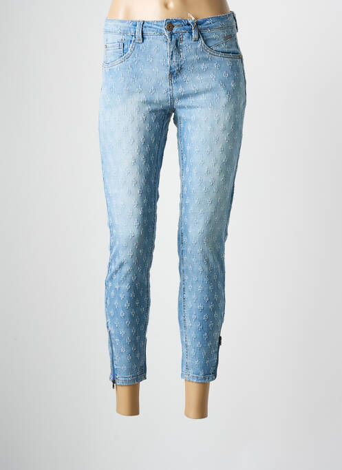 Blugi cu croială slim albastru CREAM femeie