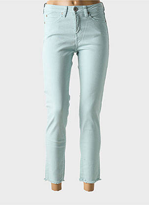 Blugi cu croială slim elasticitate mărime normală albastru deschis DENIM STUDIO femeie