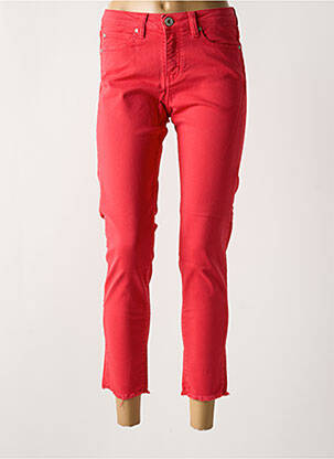 Blugi cu croială slim roșu DENIM STUDIO femeie