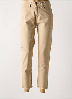 Blugi cu croială slim bej DENIM STUDIO femeie