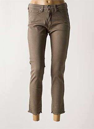 Blugi cu croială slim maro DENIM STUDIO femeie