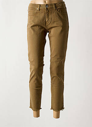 Blugi cu croială slim verde închis DENIM STUDIO femeie