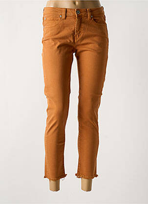 Blugi cu croială slim portocaliu DENIM STUDIO femeie