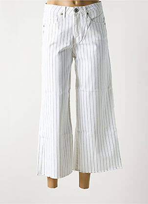 Blugi cu croială evazată alb DENIM STUDIO femeie