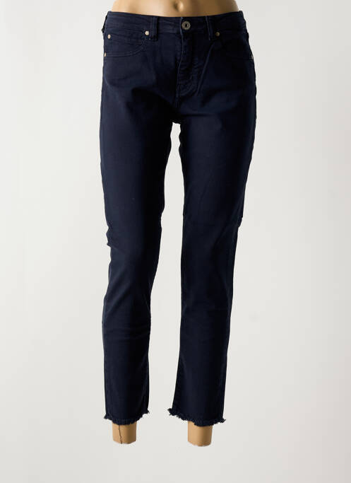 Blugi cu croială slim albastru închis DENIM STUDIO femeie