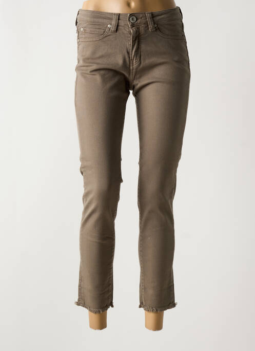 Blugi cu croială slim maro DENIM STUDIO femeie