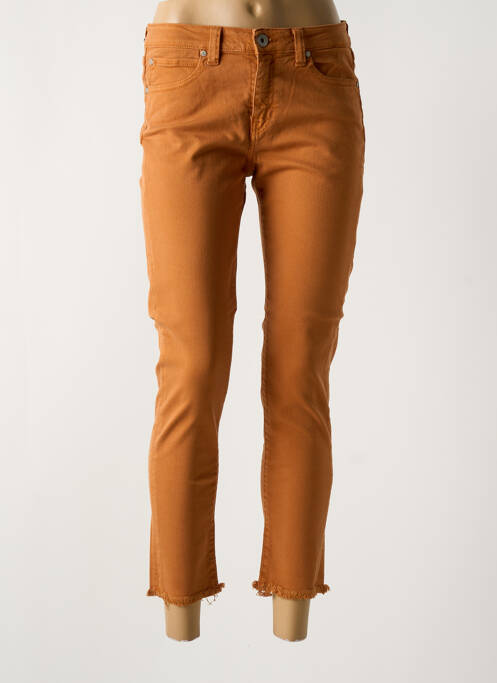 Blugi cu croială slim portocaliu DENIM STUDIO femeie