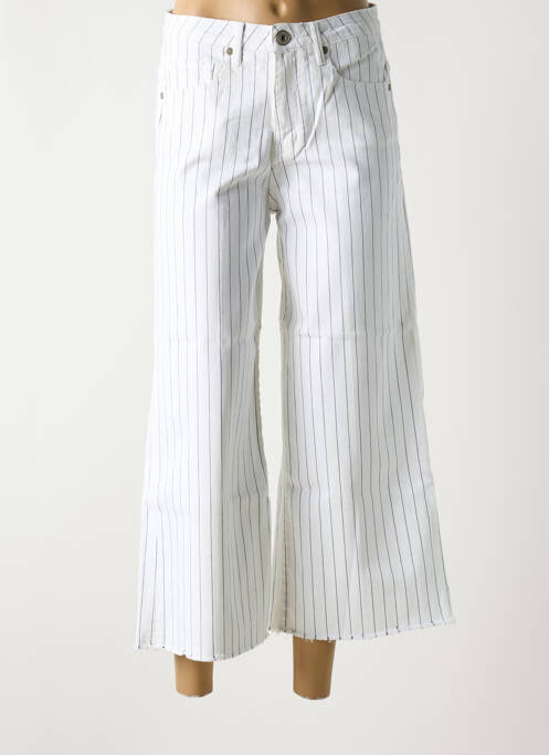 Blugi cu croială evazată alb DENIM STUDIO femeie