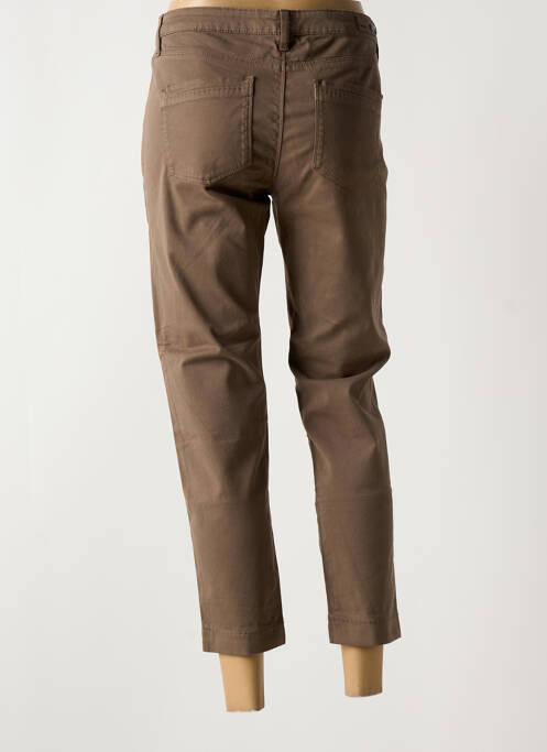 Blugi cu croială slim maro DENIM STUDIO femeie