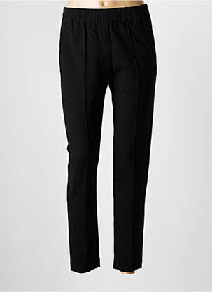 Pantalon slim talie elastică mărime normală negru DENIM STUDIO femeie