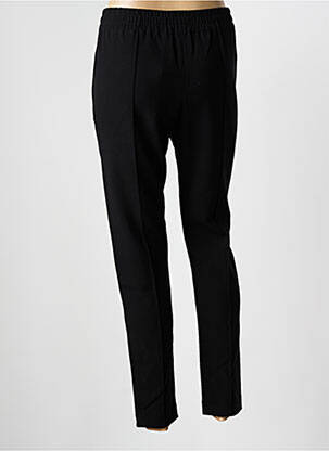 Pantalon slim talie elastică mărime normală negru DENIM STUDIO femeie
