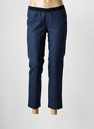 Pantalon 7/8 țesătură poplin mărime normală albastru HARTFORD femeie