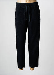 Pantalon drept talie elastică mărime normală negru HAPPY femeie