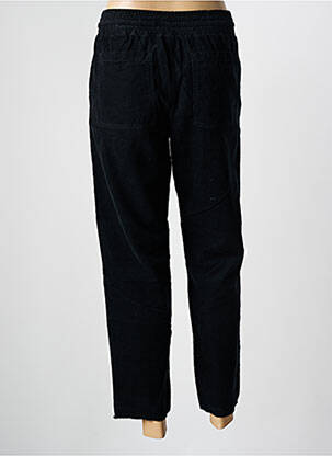 Pantalon drept talie elastică mărime normală negru HAPPY femeie