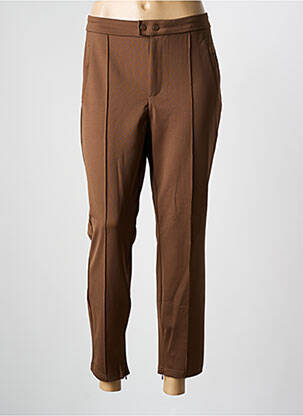 Pantalon 7/8 elasticitate mărime normală maro YAYA femeie