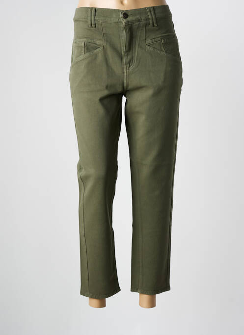 Blugi cu croială dreaptă verde FIVE femeie