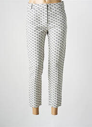Pantalon 7/8 închidere cu fermoar sub clapetă cu cârlig bej LA PETITE FRANCAISE femme