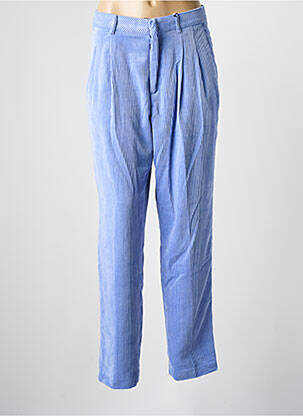 Pantalon drept închidere cu fermoar sub clapetă cu cârlig mărime normală albastru SCOTCH & SODA femeie