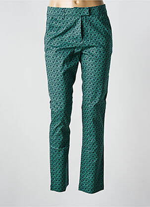 Pantalon chino țesătură poplin mărime normală verde ZILCH femeie