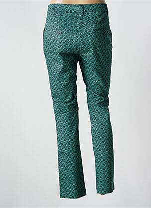 Pantalon chino țesătură poplin mărime normală verde ZILCH femeie