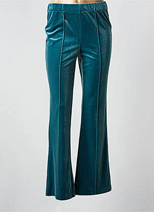 Pantalon evazat elasticitate talie înaltă verde YAYA femeie