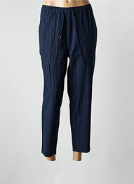 Pantalon 7/8 talie elastică mărime normală albastru HANA SAN femeie