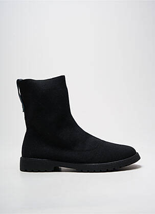 Botine/ghete toc mic toc plat până la 3 cm negru YAYA femeie
