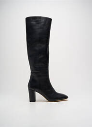 Cizme țesătură satinată toc de 7 la 9 cm negru IDANO femme