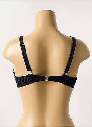 Sutien de costum de baie elasticitate sutien cupe întregi cu decolteu înalt negru ANTIGEL femeie