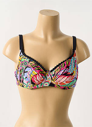 Sutien de costum de baie negru ANTIGEL femeie